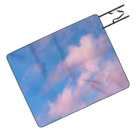 Nature Magick Cotton Candy Clouds Pink Picnic Blanket