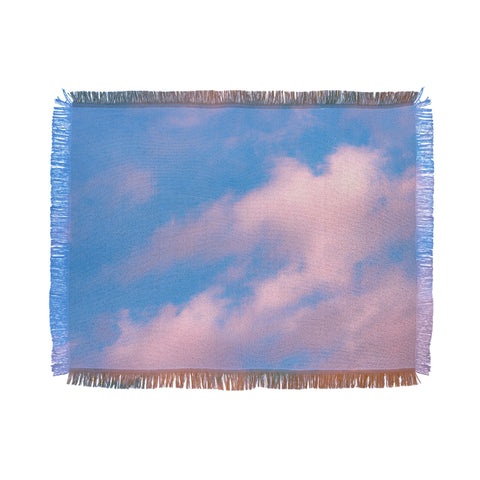 Nature Magick Cotton Candy Clouds Pink Throw Blanket