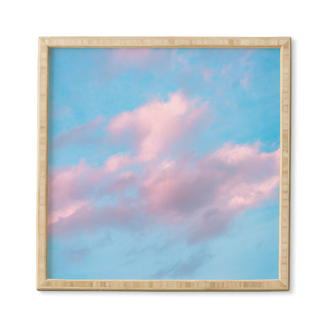 Nature Magick Cotton Candy Sky Teal Framed Wall Art