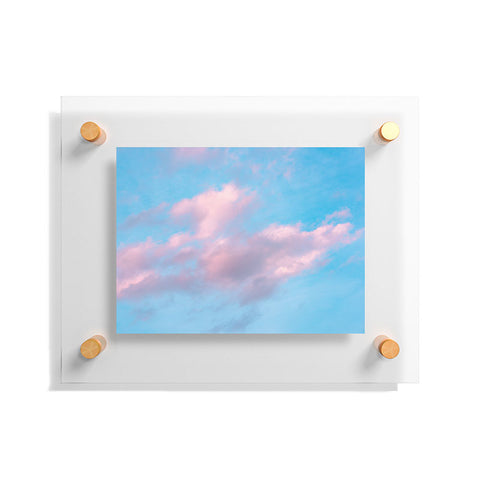 Nature Magick Cotton Candy Sky Teal Floating Acrylic Print