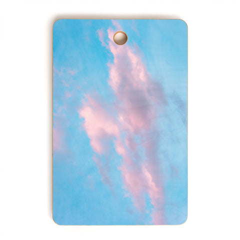 Nature Magick Cotton Candy Sky Teal Cutting Board Rectangle