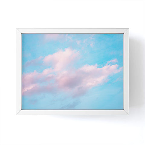 Nature Magick Cotton Candy Sky Teal Framed Mini Art Print