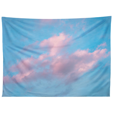 Nature Magick Cotton Candy Sky Teal Tapestry
