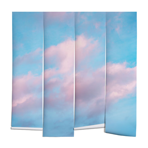Nature Magick Cotton Candy Sky Teal Wall Mural