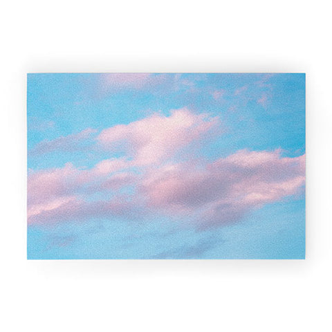 Nature Magick Cotton Candy Sky Teal Welcome Mat