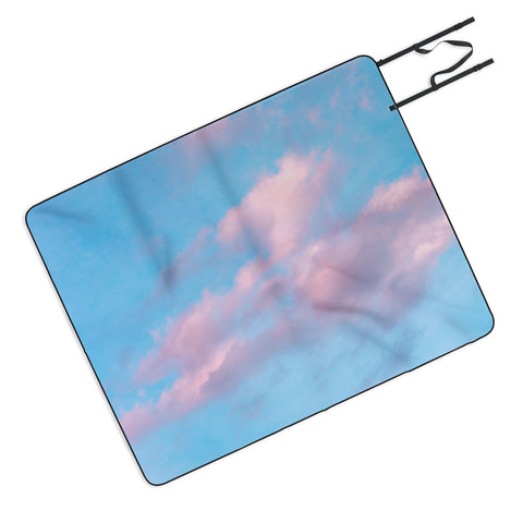 Nature Magick Cotton Candy Sky Teal Picnic Blanket