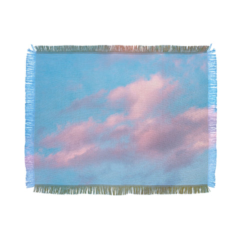 Nature Magick Cotton Candy Sky Teal Throw Blanket