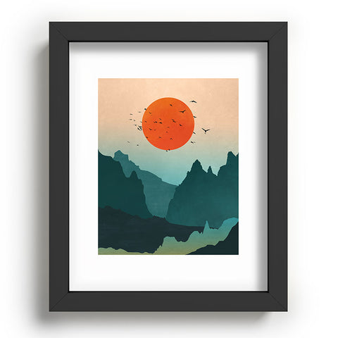 Nature Magick Emerald River Teal Sunset Recessed Framing Rectangle