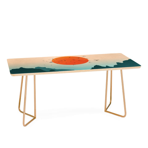 Nature Magick Emerald River Teal Sunset Coffee Table