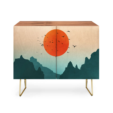 Nature Magick Emerald River Teal Sunset Credenza