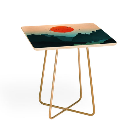 Nature Magick Emerald River Teal Sunset Side Table