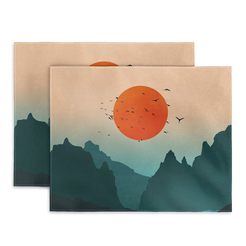 Nature Magick Emerald River Teal Sunset Placemat