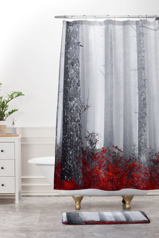 Nature Magick Fall Forest Adventure Shower Curtain And Mat