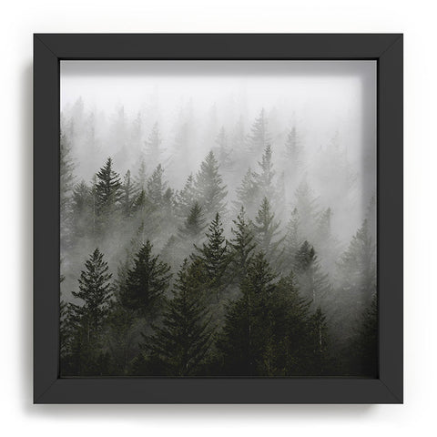 Nature Magick Foggy Fir Forest Fantasy Recessed Framing Square