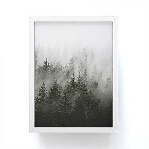 Nature Magick Foggy Fir Forest Fantasy Framed Mini Art Print