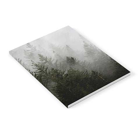 Nature Magick Foggy Fir Forest Fantasy Notebook