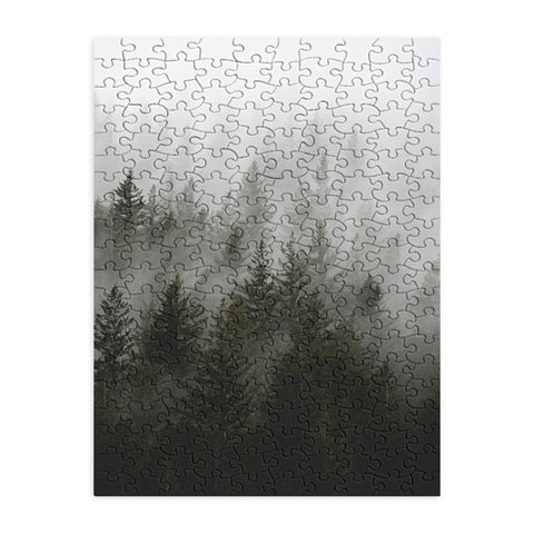 Nature Magick Foggy Fir Forest Fantasy Puzzle