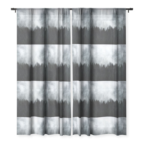 Nature Magick Foggy Forest Adventure Sheer Window Curtain