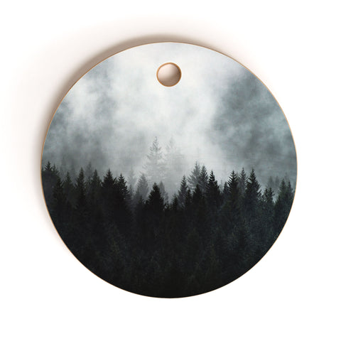 Nature Magick Foggy Forest Adventure Cutting Board Round