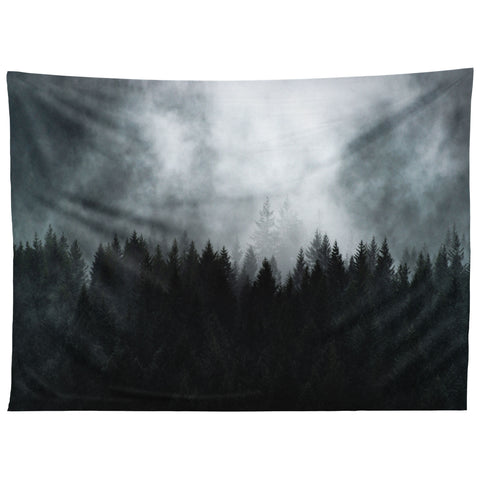 Nature Magick Foggy Forest Adventure Tapestry