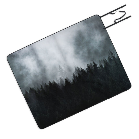 Nature Magick Foggy Forest Adventure Picnic Blanket