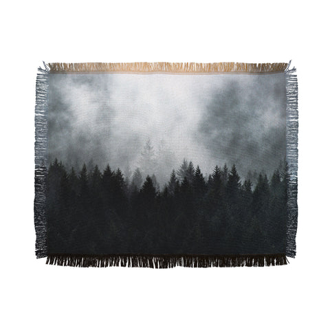 Nature Magick Foggy Forest Adventure Throw Blanket