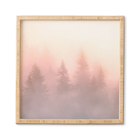 Nature Magick Foggy Trees Forest Adventure Framed Wall Art