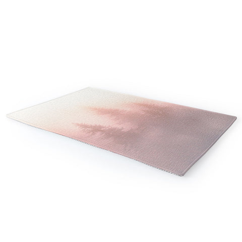 Nature Magick Foggy Trees Forest Adventure Area Rug
