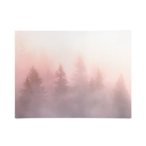 Nature Magick Foggy Trees Forest Adventure Poster