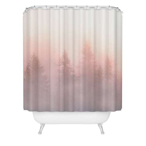 Nature Magick Foggy Trees Forest Adventure Shower Curtain