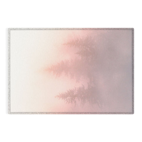 Nature Magick Foggy Trees Forest Adventure Outdoor Rug