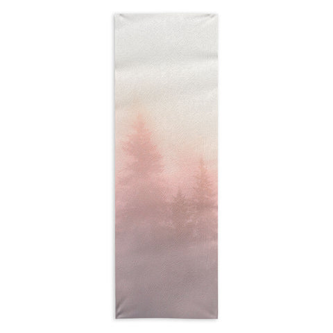 Nature Magick Foggy Trees Forest Adventure Yoga Towel