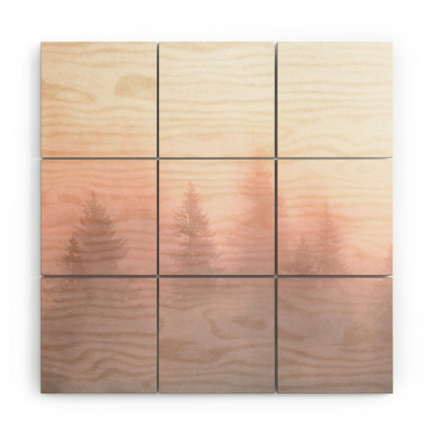 Nature Magick Foggy Trees Forest Adventure Wood Wall Mural
