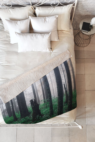 Nature Magick Forest Adventure Fleece Throw Blanket
