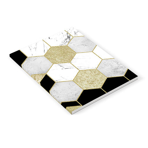 Nature Magick Gold Geometric Marble Notebook
