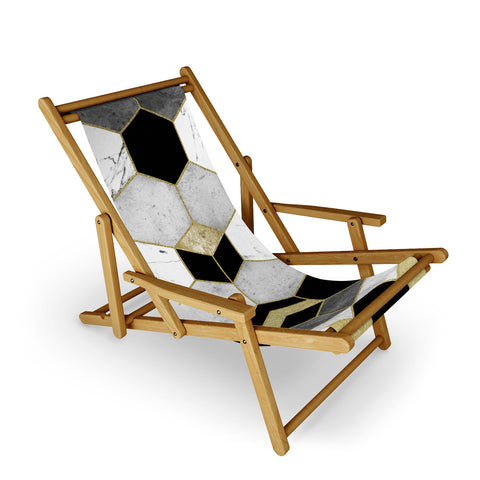 Nature Magick Gold Geometric Marble Sling Chair