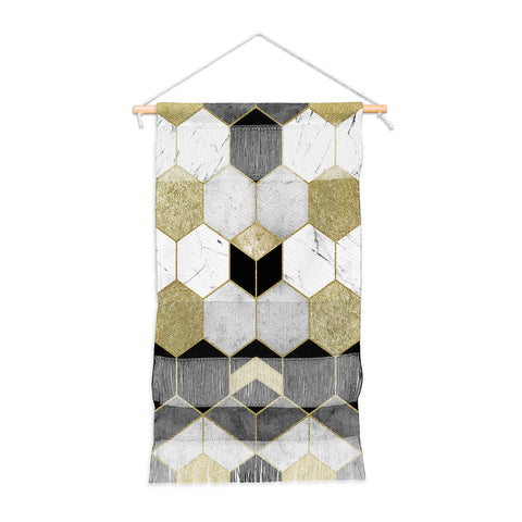 Nature Magick Gold Geometric Marble Wall Hanging Portrait