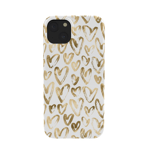 Nature Magick Gold Love Hearts Pattern Phone Case