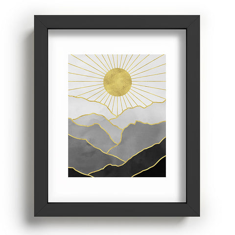 Nature Magick Gold Mountain Sunrise Recessed Framing Rectangle