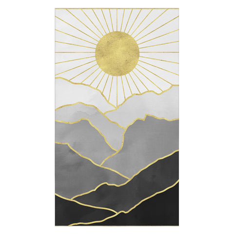 Nature Magick Gold Mountain Sunrise Tablecloth