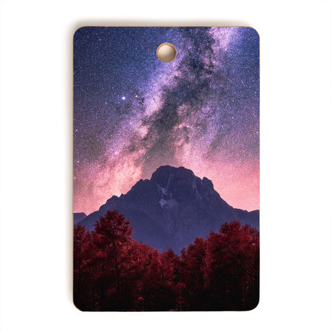 Nature Magick Grand Teton Galaxy Adventure Cutting Board Rectangle