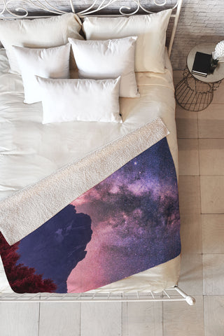 Nature Magick Grand Teton Galaxy Adventure Fleece Throw Blanket