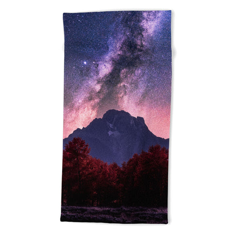 Nature Magick Grand Teton Galaxy Adventure Beach Towel