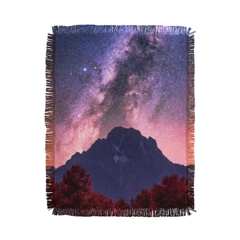 Nature Magick Grand Teton Galaxy Adventure Throw Blanket