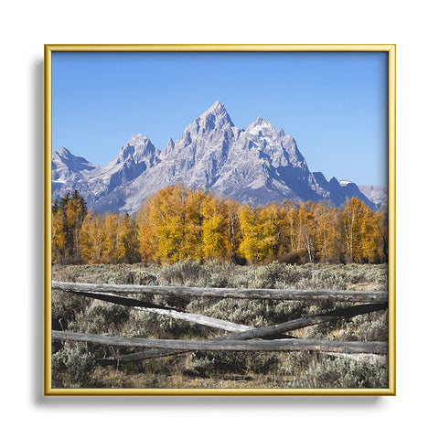 Nature Magick Grand Teton National Park Metal Square Framed Art Print