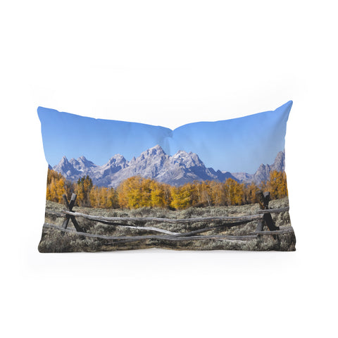 Nature Magick Grand Teton National Park Oblong Throw Pillow
