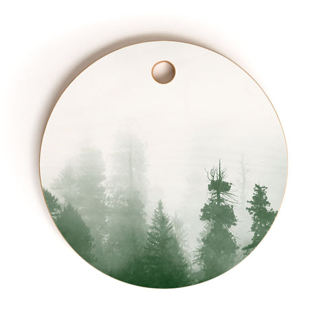 Nature Magick Green Forest Adventure Cutting Board Round