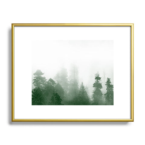 Nature Magick Green Forest Adventure Metal Framed Art Print