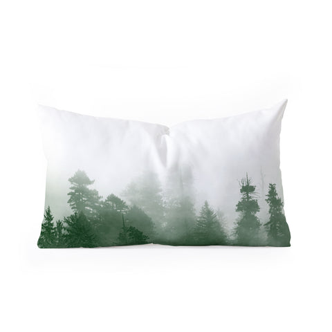 Nature Magick Green Forest Adventure Oblong Throw Pillow