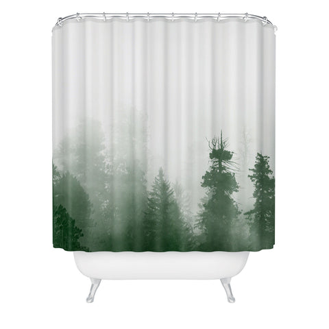 Nature Magick Green Forest Adventure Shower Curtain